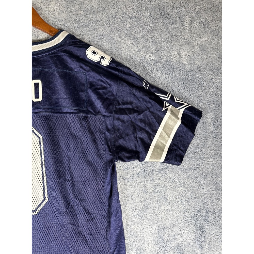 Reebok NFL Dallas Cowboys Tony Romo 9 Jersey Youth XL Navy Blue Football Onfield - Picture 14 of 16